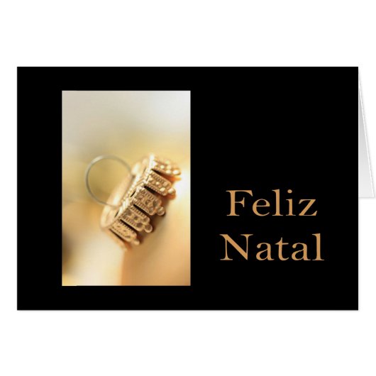 Feliz Natal - Portugese kerstKaart (Voorkant Horizontaal)