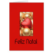 Feliz Natal - Portugese kerstKaart (Voorkant)