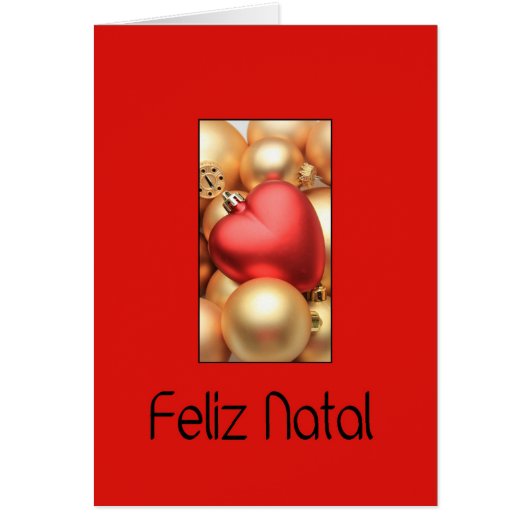 Feliz Natal - Portugese kerstKaart (Voorkant)