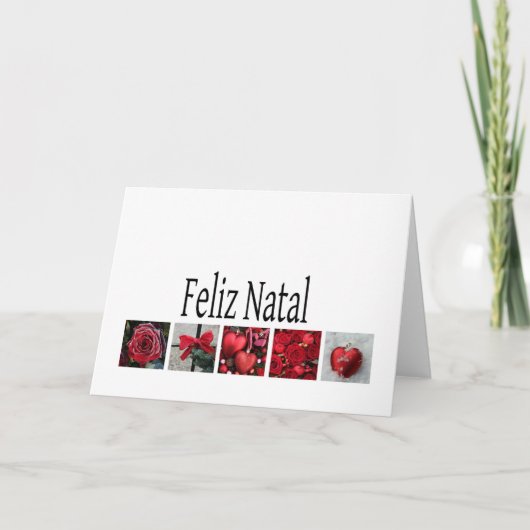 Feliz Natal - Portugese kerstKaart Feestdagen Kaart (Voorkant)