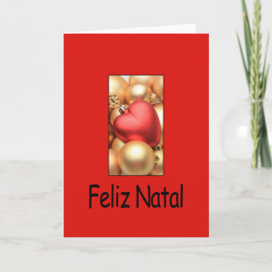 Feliz Natal, Portugese kerstkaart Feestdagen Kaart