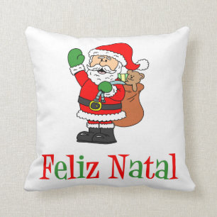 Feliz Natal Portugese kerstkerstkerstkerstkerstker Kussen