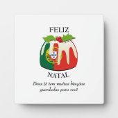 FELIZ NATAL Portugese Kerstmis Fotoplaat (Voorkant)