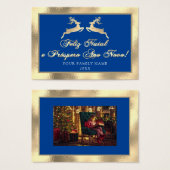 Feliz Natal Próspero Anno Nuovo Foto Lijst Royal Visitekaartje (Voorkant /achterkant)