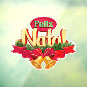 Feliz Natal Raamsticker (Vel 3)