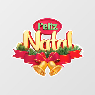 Feliz Natal Raamsticker