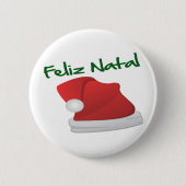 Feliz Natal Ronde Button 5,7 Cm (Voorkant)
