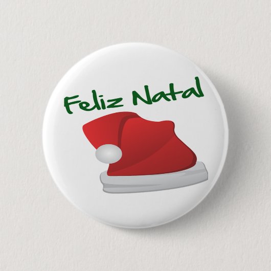 Feliz Natal Ronde Button 5,7 Cm (Voorkant)