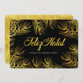 Feliz Natal Wenskaart Kaart (Voorkant / Achterkant)