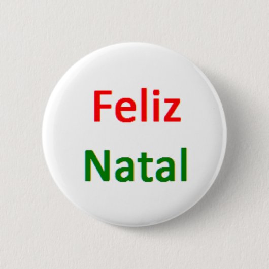 feliz natale koffie - mok ronde button 5,7 cm (Voorkant)