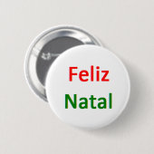feliz natale koffie - mok ronde button 5,7 cm (Voorkant /achterkant)