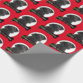 Feliz Naughty Black Lab Cadeaupapier (Hoek)