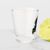 Feliz Naughty Black Lab Shot Glas (Links)