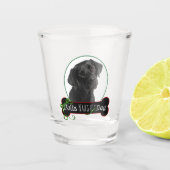 Feliz Naughty Black Lab Shot Glas (Voorkant)