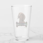 Feliz Naughty Dachshund Glas (Achterkant)