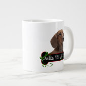 Feliz Naughty Dachshund Grote Koffiekop (Voorkant rechts)