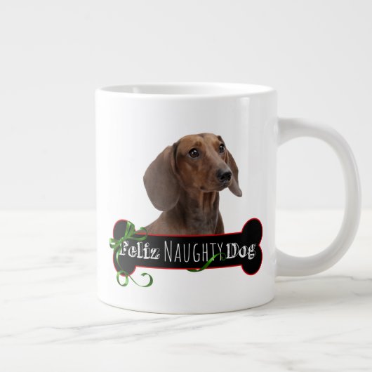Feliz Naughty Dachshund Grote Koffiekop (Rechts)
