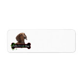 Feliz Naughty Dachshund Return Address Label (Voorkant)