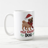 Feliz Naughty Dog Christmas Koffiemok (Links)