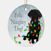 FELIZ NAUGHTY DOG! Ornament (Links)