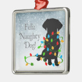 FELIZ NAUGHTY DOG! Ornament (Links)