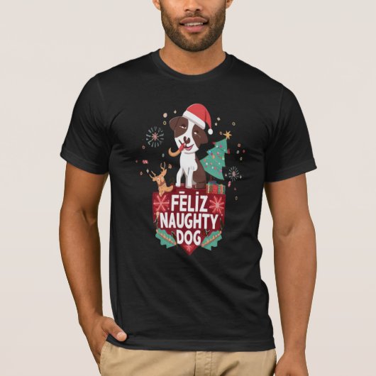 Feliz Naughty Dog T-shirt (Voorkant)
