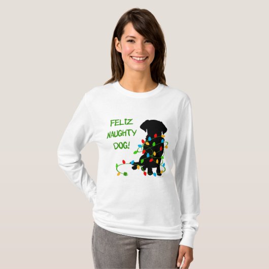 FELIZ NAUGHTY DOG! T-SHIRT (Voorkant volledig)
