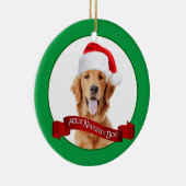 Feliz Naughty Golden Retriever Keramisch Ornament (Rechts)