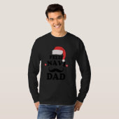 Feliz Navi Dad Funny Father Mustache T-shirt (Voorkant volledig)
