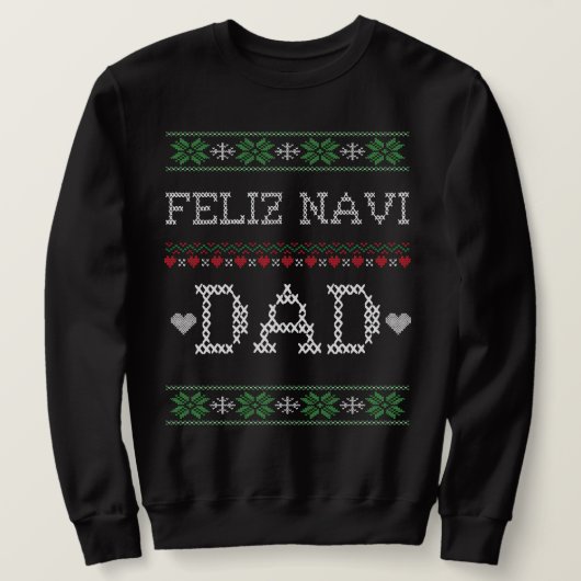 FELIZ NAVI DAD grappige kerst Trui (Design voorkant)