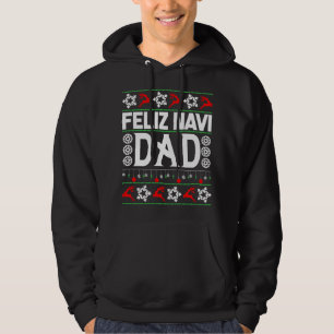 Feliz Navi Dad-Navidad Ugly KerstSweater Hoodie