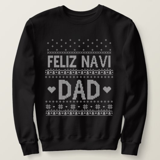 Feliz Navi Dad Ugly KerstSweater Trui (Design voorkant)