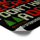 Feliz Navi No Dad Funny Christmas Dark Humor  Poster (Hoek)