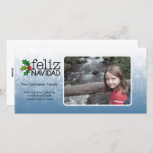 Feliz Navidad - 1 foto Feestdagenkaart (Voorkant / Achterkant)