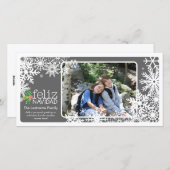 Feliz Navidad - 1 foto Feestdagenkaart (Voorkant / Achterkant)