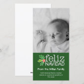 Feliz Navidad - 1 verticale foto Feestdagenkaart (Voorkant / Achterkant)