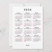 Feliz Navidad 2025 Kalender Nordic Gnome Kerstmis Feestdagenkaart (Achterkant)