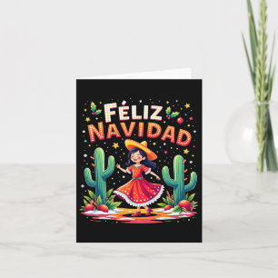 Feliz Navidad 2025 Spaanse Mexicaanse Kerstmis Fel Kaart