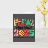 Feliz Navidad 2025 Spanish Christmas Mexican Famil Kaart (Gele Bloem)