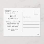 Feliz Navidad 4 Foto Feestdagenkaart (Achterkant)