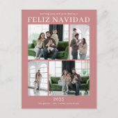 Feliz Navidad 4 Foto Feestdagenkaart (Voorkant)
