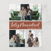 Feliz Navidad 4 Foto Feestdagenkaart (Voorkant)