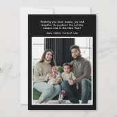 Feliz Navidad 4 Foto Flat Holiday Kaart (Achterkant)