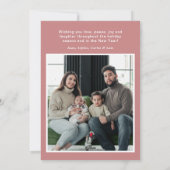 Feliz Navidad 4 Photo Flat Holiday Card Feestdagenkaart (Achterkant)