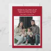 Feliz Navidad 4 Photo Flat Holiday Card Feestdagenkaart (Achterkant)