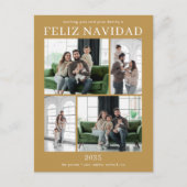 Feliz Navidad 5 Foto Feestdagenkaart (Voorkant)