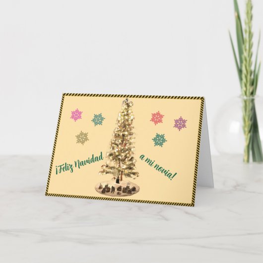 Feliz Navidad a mi novia, Spaans Kaart (Voorkant)