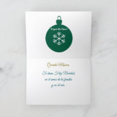 Feliz Navidad a mi novia, Spaans Kaart (Binnen)