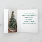 Feliz Navidad a mis Padres. Spaanse kerst Kaart (Binnen)