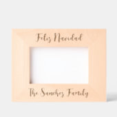 Feliz Navidad & Aangepaste familienaam Gegraveerde Lijstjes (Voorkant)